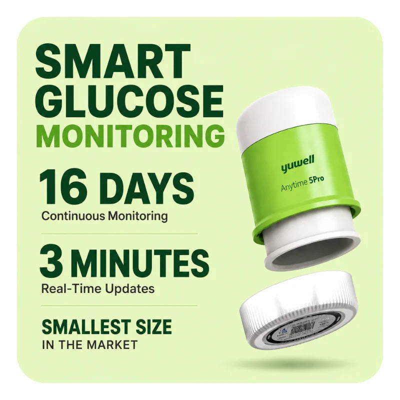Yuwell Anytime 5 Pro CGM | 16-Day Wear