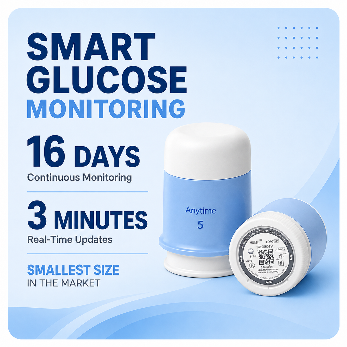 Yuwell Anytime 5 CGM | 16-Day Wear