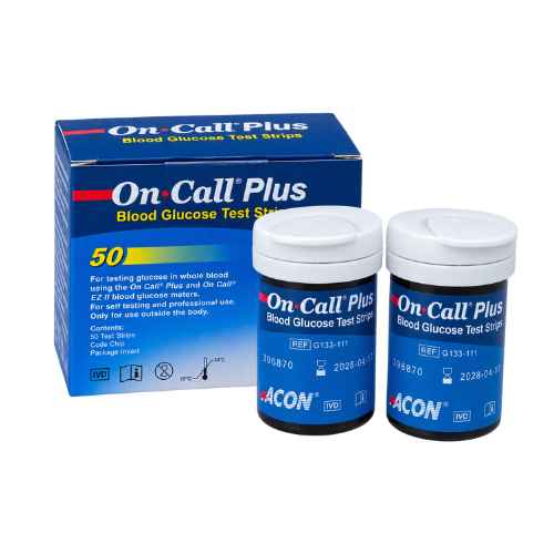 On Call Extra Plus Test Strips 50 (25*2) Bottle Pack