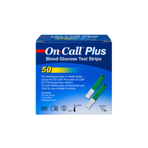 On Call Extra Plus Test Strips 50 (25*2) Bottle Pack